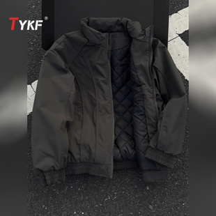 潮牌解构飞行夹克男外套男士2025新款冬季高级感加厚棉服男款冬装