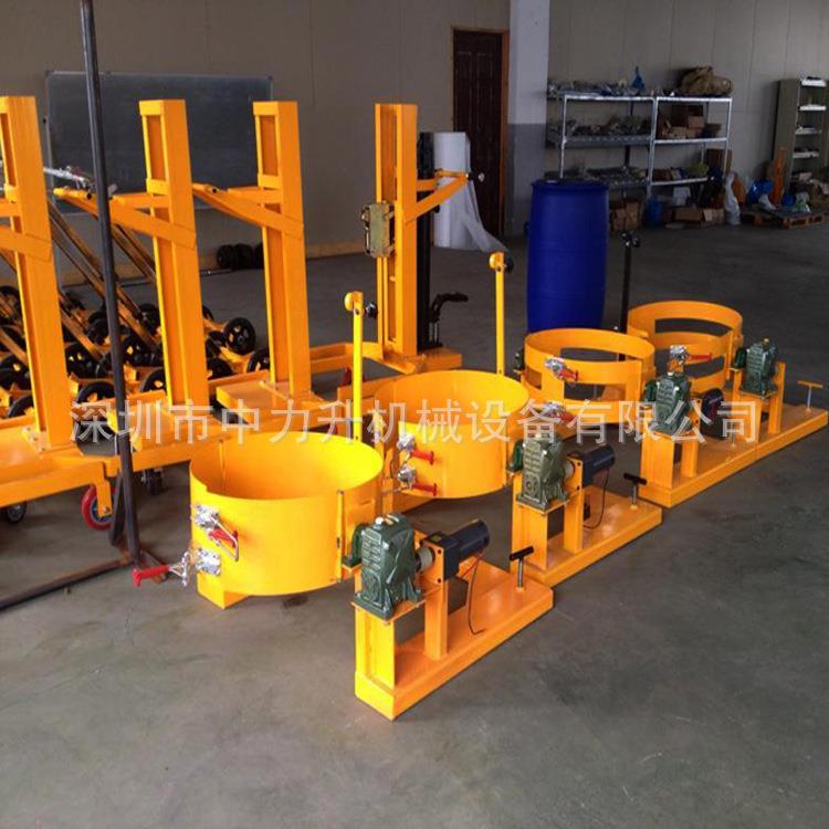 HK00叉车油桶倒桶机具夹抱器手摇翻转倒桶夹具油桶翻转搬运夹