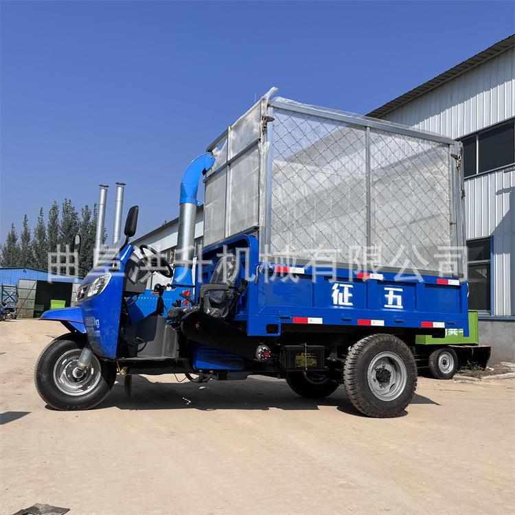 多功能铡草揉丝机上三路自卸功能立式粉碎机24马力碎草拉运车