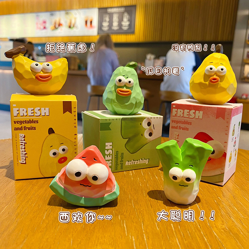 2024年d新款原创木雕风大葱明办公室桌面小摆件家居装饰品车载摆