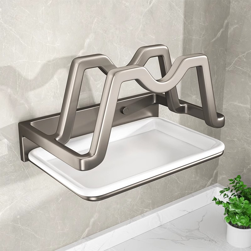 厨房放锅盖架子免l打孔锅盖架壁挂式墙上菜板粘板置物架收纳神器