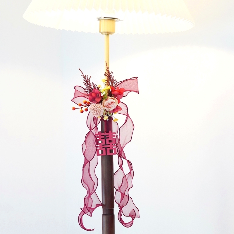 婚房装饰结婚窗帘绑带喜字拉花新房卧室客厅喜庆R布置结婚用品大