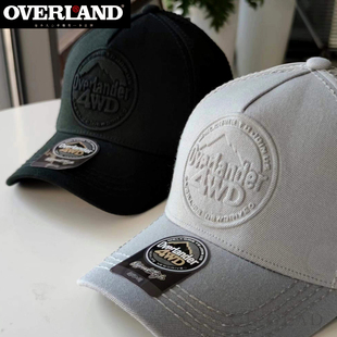 越野江湖户外复古鸭舌棒球帽遮阳帽B百搭大头围纯色3D压花时尚 潮