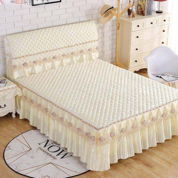 单件防滑床头罩床裙全套加厚夹棉床罩床笠裙式床垫靠背防尘保护罩,居家布艺,床头罩,淘宝优惠券,粉丝福利购,淘宝优惠卷