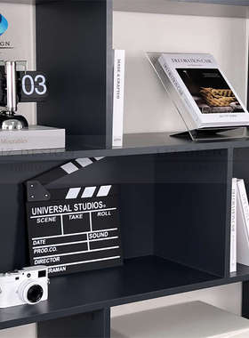 现代简约书柜摆件样板房书架装饰品组G合彷真相机模型自动翻页时