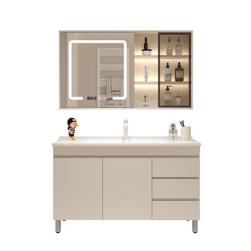 带搓衣板b浴室柜67/77厘米87陶瓷一体盆97cm107117公分洗漱台盆柜