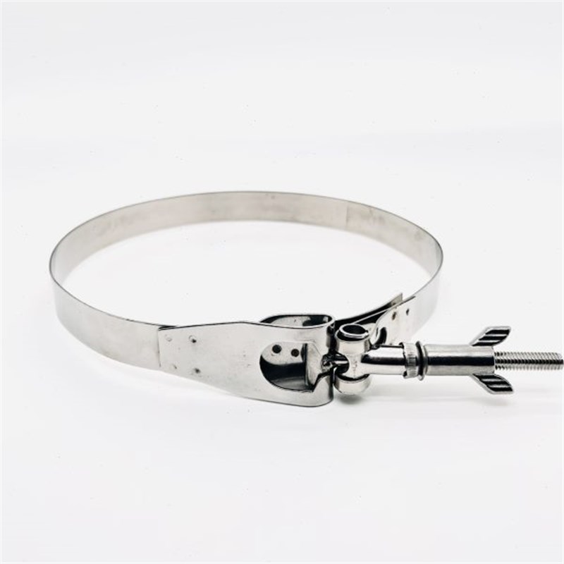 双倍卡箍3d04不锈钢双备喉箍V型槽卡槽过滤器管箍U槽层布袋抱箍