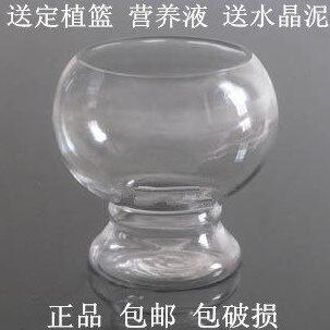 水培简约透明玻璃花瓶绿萝铜钱草创意欧式鱼缸家居饰品花盆包邮