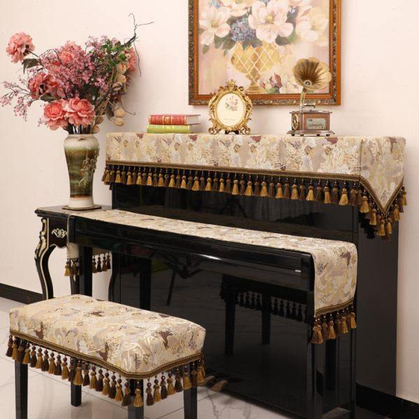 钢琴防尘罩全罩盖布高档北欧简约轻奢高级感新款卡哇伊钢琴盖布,居家布艺,钢琴罩,淘宝优惠券,粉丝福利购,淘宝优惠卷