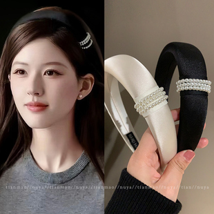 日常外戴头箍发卡 高级感洋气时尚 许我耀眼赵露思同款 珍珠发箍女款