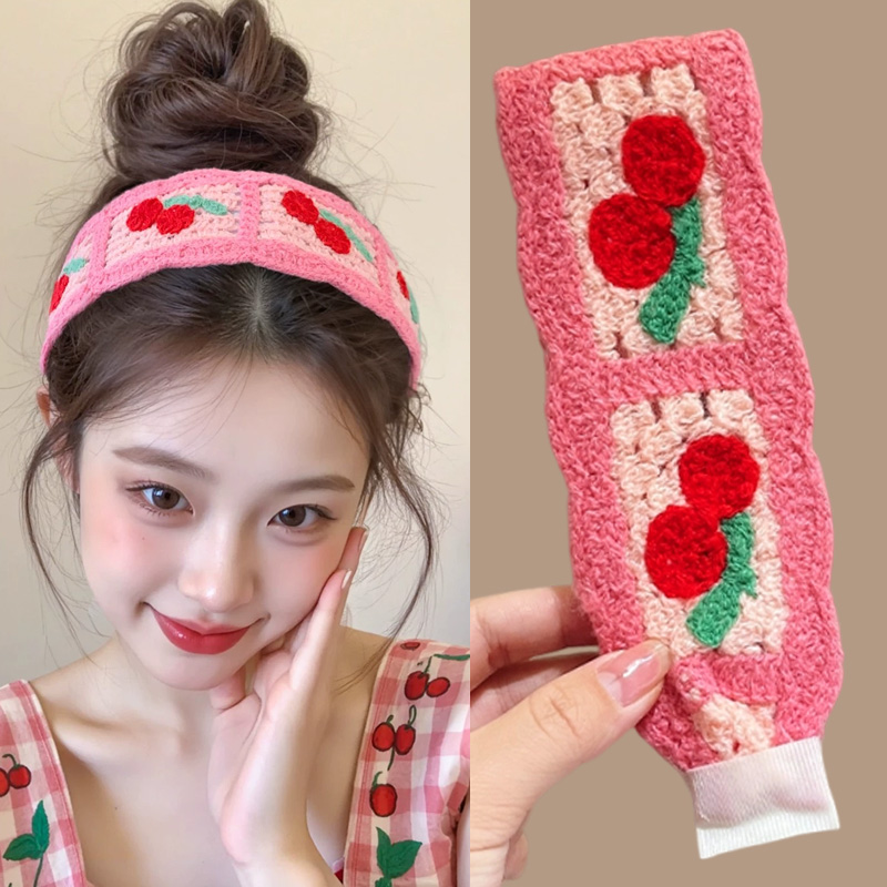 刺绣碎发魔术贴头发贴发箍女款