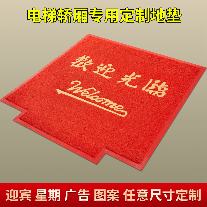 电梯地垫轿厢专用高端公司酒店定做家用门口防滑N星期地毯定制log