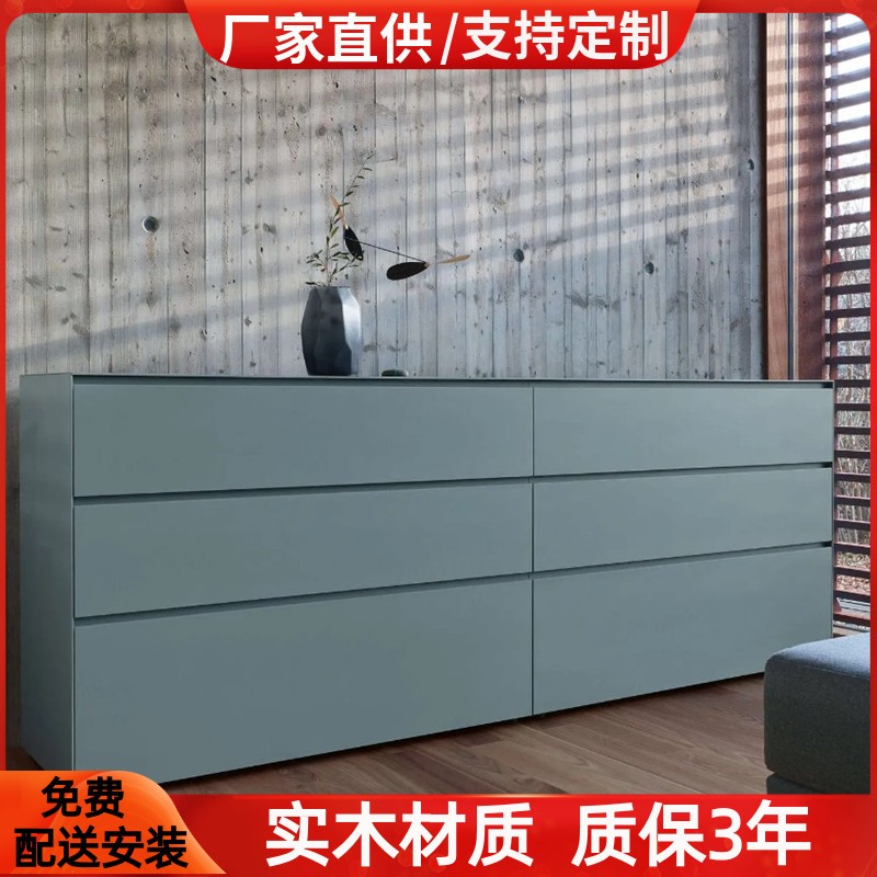 北欧烤漆斗柜现代简约六斗橱w柜钢琴烤漆卧室电视柜抽屉柜储物柜