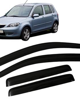 适用马自达MAZDA 2 Demio DY 2002-2007晴雨挡侧窗导流板雨眉加厚