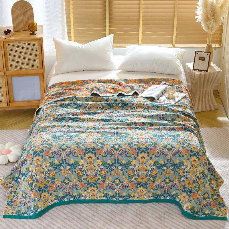 纯棉四层纱布毛巾被夏季薄款全棉毯子单双人儿童午睡盖被夏凉被,纺织面料/辅料/配套,纺织机械配件,淘宝优惠券,粉丝福利购,淘宝优惠卷