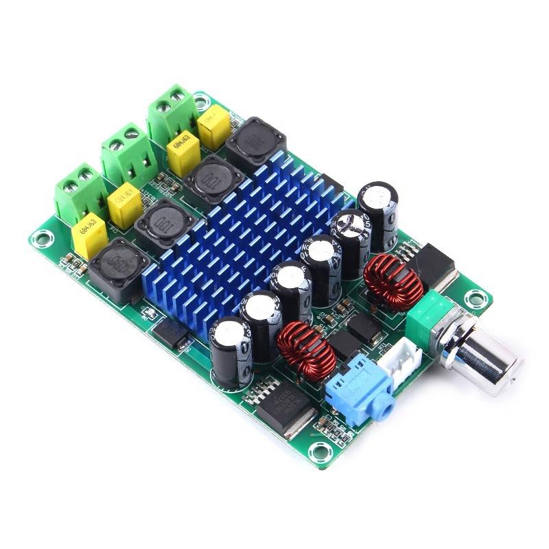 XH-M643 自动升压型无失真蓄电池用TPA3116D2数字功放板12V100W