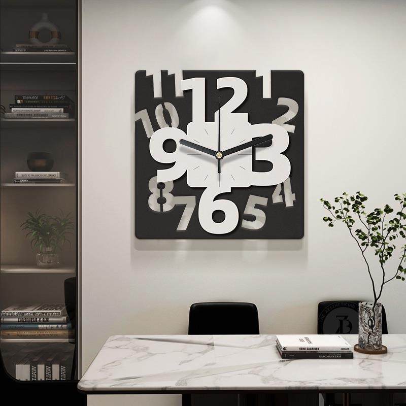 感黑白挂钟客厅桌面创意摆放式时钟简约餐厅带钟表挂墙装饰画,电子元器件市场,其它元器件,淘宝优惠券,粉丝福利购,淘宝优惠卷