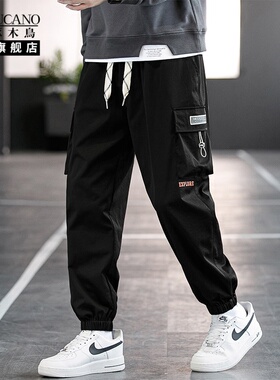 啄木鸟集团官方工装裤男款加肥加大码休闲长裤2026新款春季裤子TZ