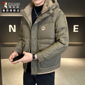 棉衣男士 啄木鸟冬季 新款 外套潮流百搭加厚保暖羽绒棉服防寒服帅XN