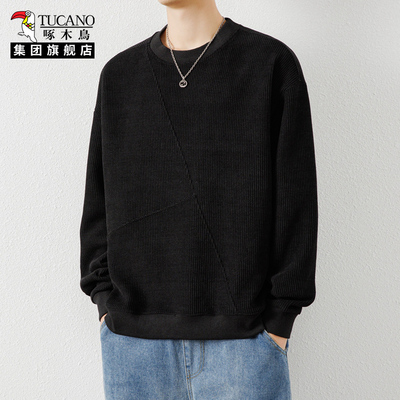 啄木鸟集团官方男士卫衣华夫格