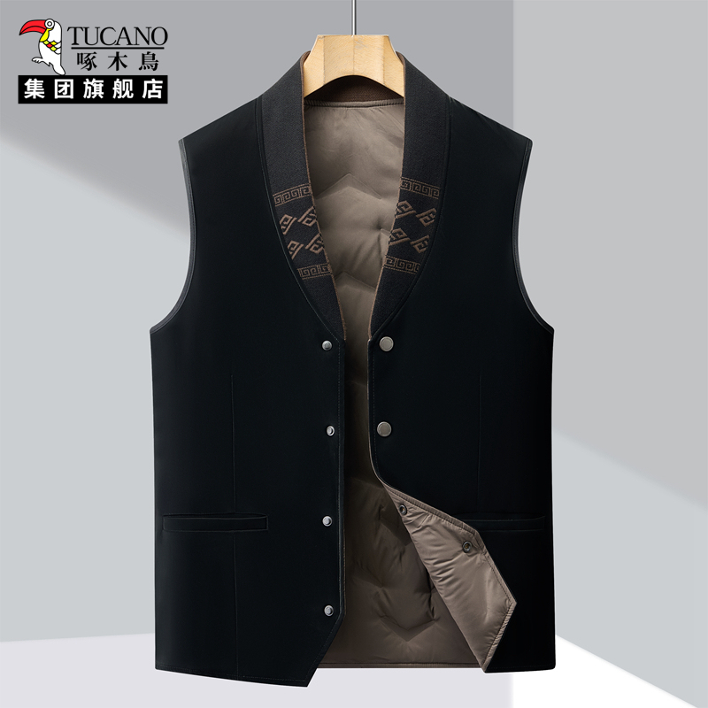 啄木鸟双面穿运动户外马夹多口袋