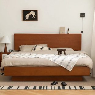 北欧纯实木床箱体床1.5米日式小户型樱桃木高箱储物双人1米8床113