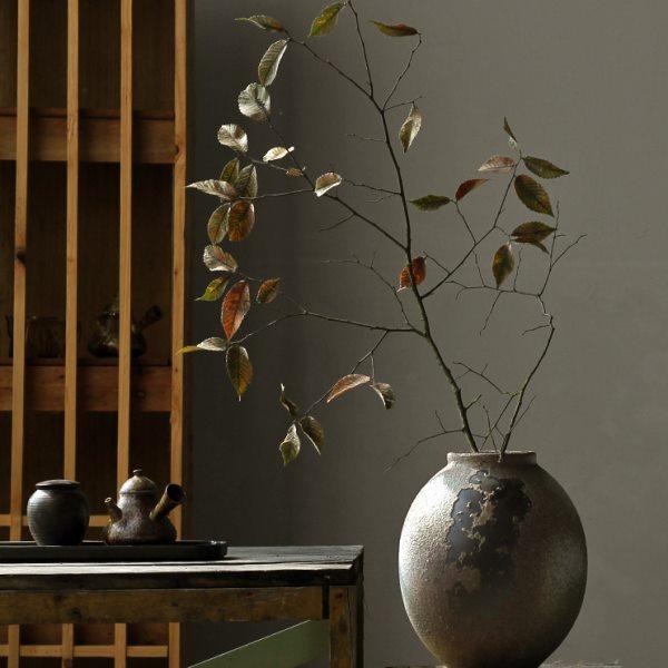 侘寂风干花可水培禅意摆件陶瓷花瓶粗陶瓶插花复古手工民宿大陶罐,家居饰品,花瓶,淘宝优惠券,粉丝福利购,淘宝优惠卷