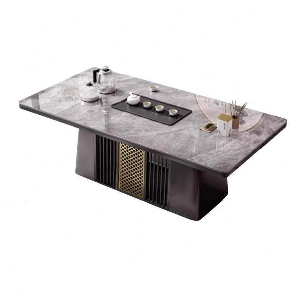 轻奢岩板茶桌椅组合公室家用阳台茶台中式功夫泡茶桌烧水壶一体,商业/办公家具,茶台/茶桌,淘宝优惠券,粉丝福利购,淘宝优惠卷