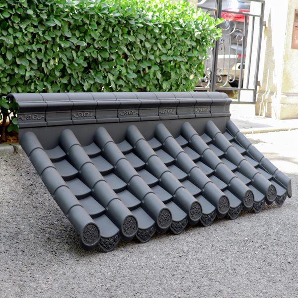 梦古50带脊单面瓦树脂墙头一体仿古单边院墙压顶塑料中式围墙瓦,基础建材,屋顶装饰瓦,淘宝优惠券,粉丝福利购,淘宝优惠卷