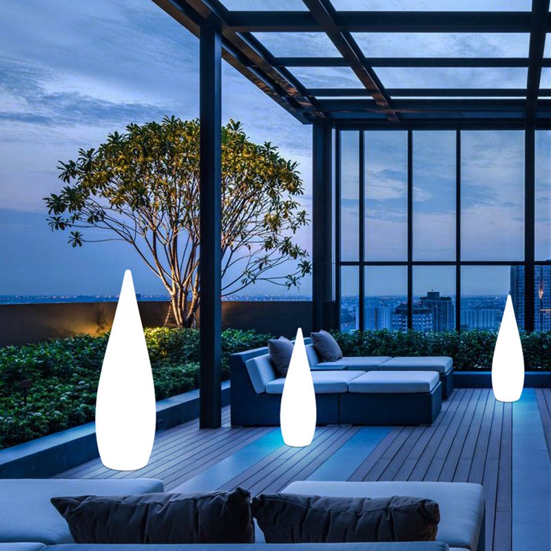 户外水滴灯落地灯网红餐厅酒店阳台装饰台灯简P约现代景观庭院灯