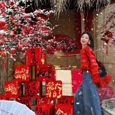 2024龙年元旦节氛围过新年装饰场景布置春节橱窗摆件跨年拍照道具,家居饰品,文化墙贴,淘宝优惠券,粉丝福利购,淘宝优惠卷