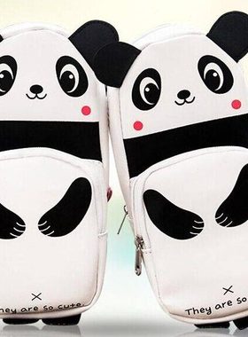 广博文具广博HBD02358萌宠熊猫大容量笔袋文具袋收纳袋学生文具