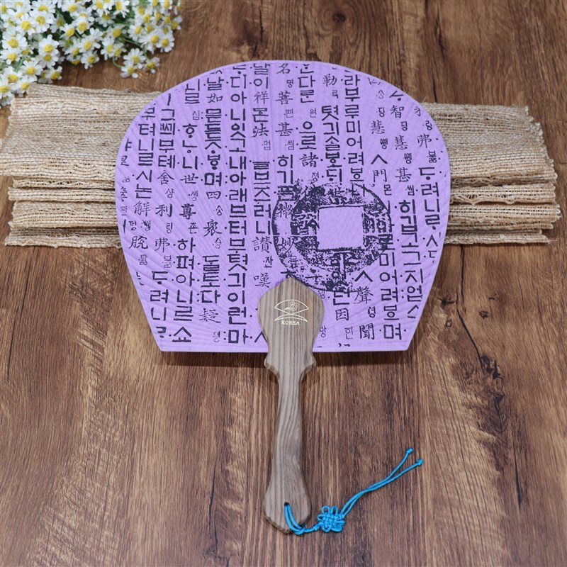 延边民俗特色墙壁挂饰礼品丝x绸扇子朝鲜族工艺品手拿扇装饰品挂