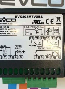 EVCO输出EVK411P3替FK400AP老型号12-24V美控EV3401P3温控器