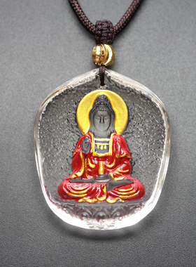 佛牌观音菩萨本尊吊坠本命男x女琉璃平安饰品如来佛祖法会结缘挂