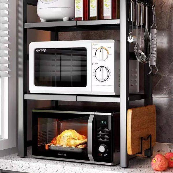 德国厨房微波炉架置物架可伸缩多层架子烤箱收纳架家用台面支架,厨房/烹饪用具,微波炉置物架,淘宝优惠券,粉丝福利购,淘宝优惠卷