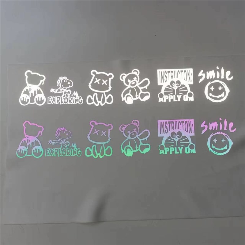 反光动物组合烫画,满20R包邮(冷撕)