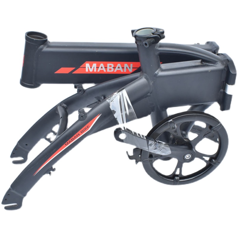 14寸电动车架铝合金q隐藏电池款式折叠车架改装电动自Z行车轻便车