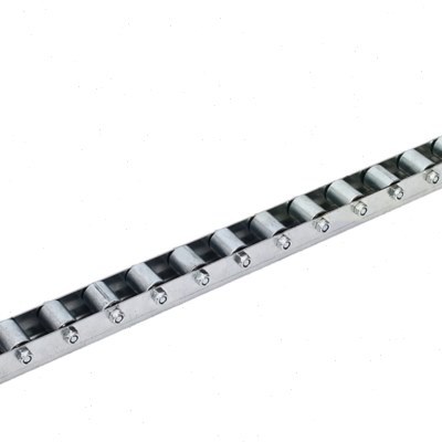 金属铁流利条 20*25轴承金属宽轮 滚筒托辊滚轮条 滑道流水线定制