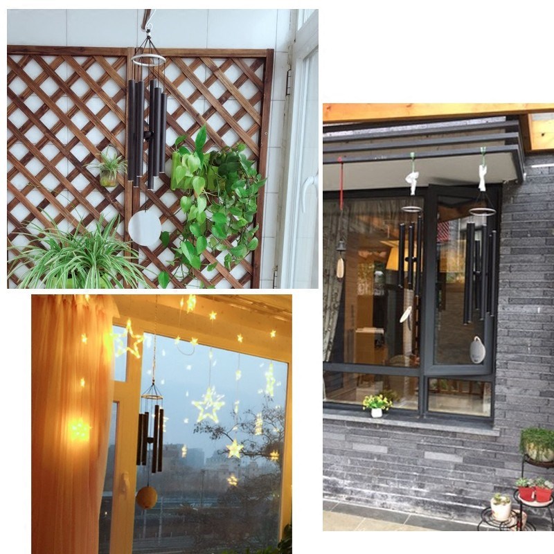 创意风铃挂饰g冥想音乐金属管户外铁艺花园日式风铃家居装饰品挂