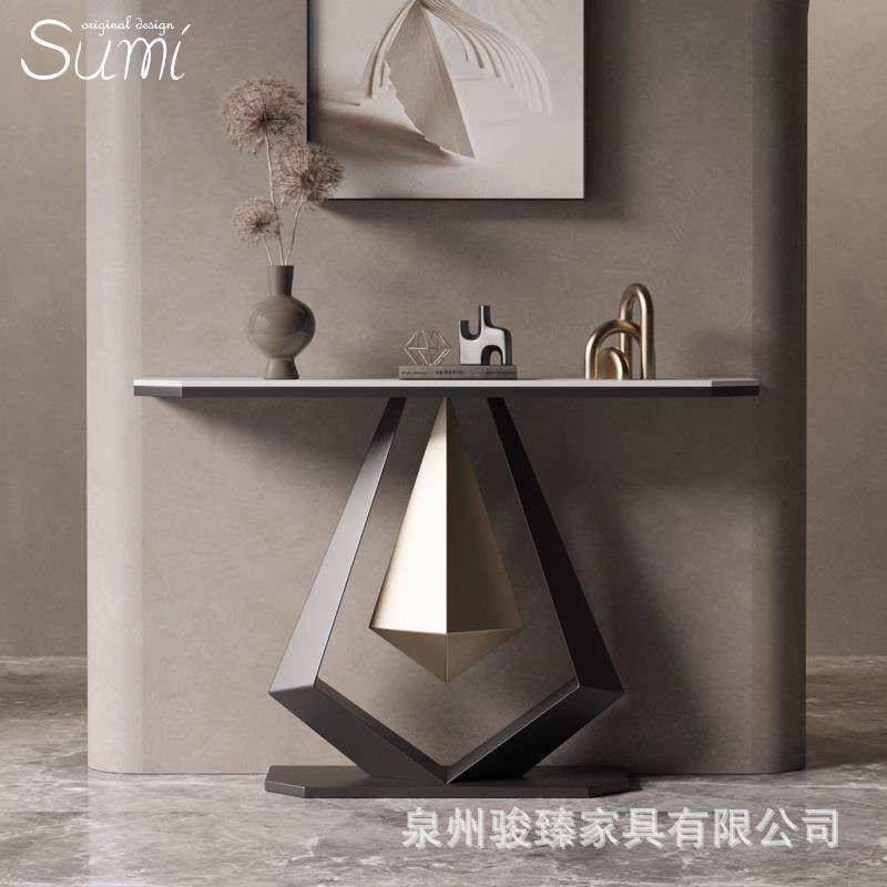 简约玄关台入户轻奢走廊玄关柜靠墙条几岩板条案桌台玄关桌端景台,电子元器件市场,其它元器件,淘宝优惠券,粉丝福利购,淘宝优惠卷