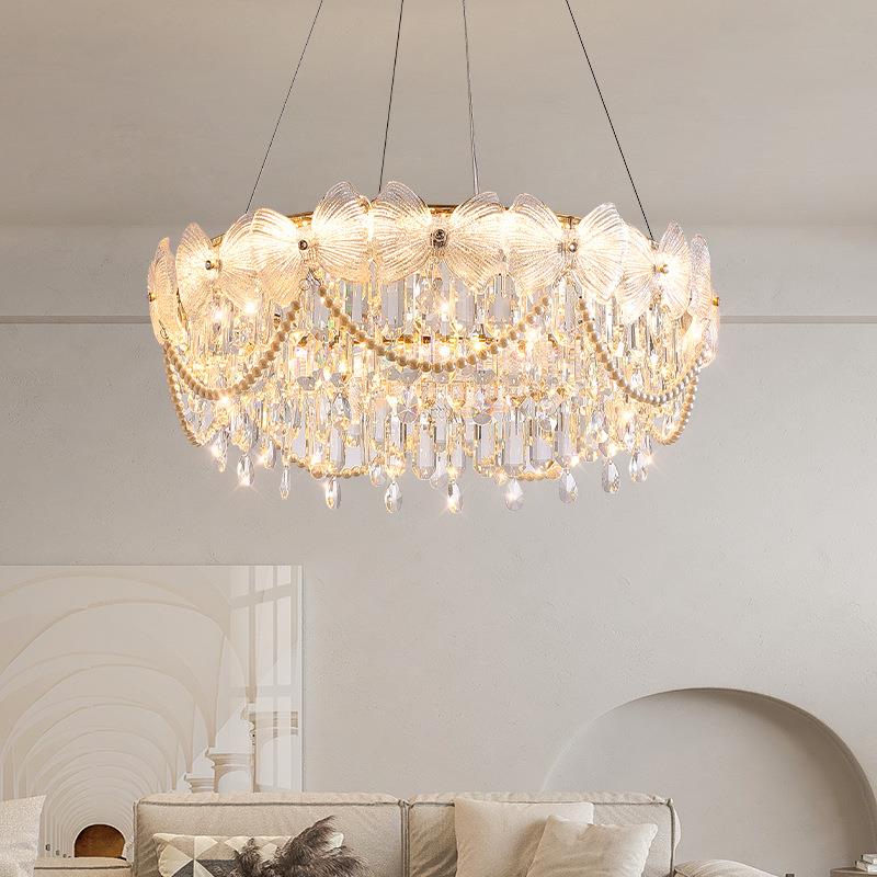 客厅水晶吊灯轻奢大厅主灯2025年新款现代简约大气家用卧室餐厅灯