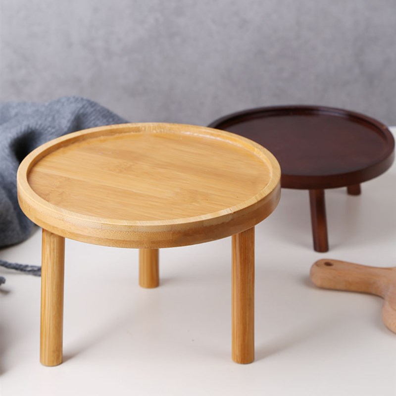 实木新款简约桌面落地花架子花B托室内室外阳台花园装饰花盆底座