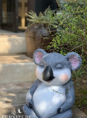 花园别墅园林户外草坪装饰品z庭院树脂考拉田园景观工艺园艺摆件