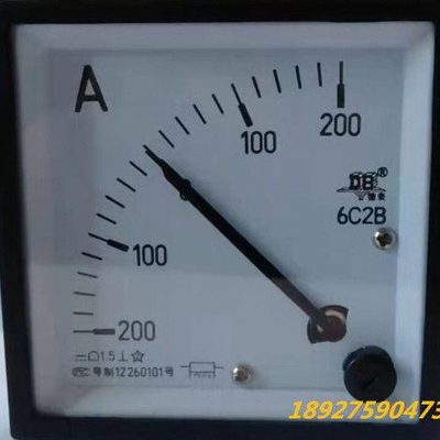 广东德庆电表厂DB德表 直流正负电流表6C2B正负200A 300A 400A50A