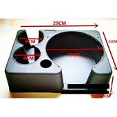 车载水杯架保温壶固定架汽车暖水瓶架货车通用水壶底座暖壶架灰黑