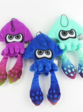 喷射战士3挂件Splatoon周边玩D偶乌贼喷喷毛绒抱枕娃娃斯普拉遁男