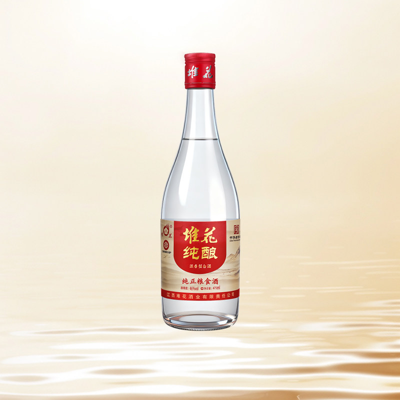 官方旗舰店 江西堆花酒纯酿46度浓香型白酒纯粮食酒光瓶475ml单瓶,酒类,白酒/调香白酒,淘宝优惠券,粉丝福利购,淘宝优惠卷