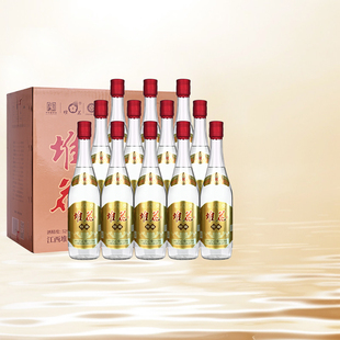 官方旗舰店江西堆花52度金特曲2025浓香型白酒光瓶箱装500ml*12瓶