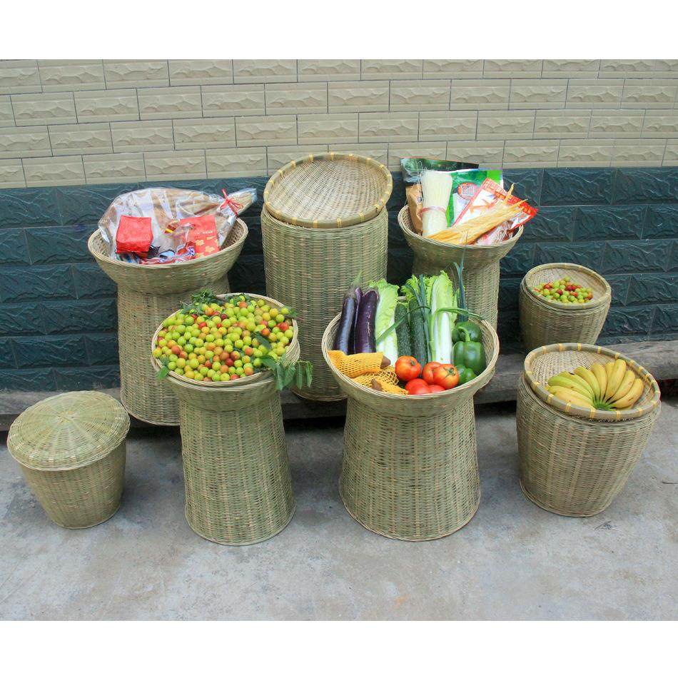 广西竹编 大号收纳筐超市蔬果陈列展示竹筐 干货店收纳竹篮,特色手工艺,竹编/竹雕,淘宝优惠券,粉丝福利购,淘宝优惠卷